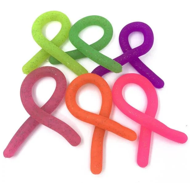 Children Adult Decompression Toy Luminous Noodle Stretch String TPR Rope Anti Stress Toys String Fidget Autism Vent Toys