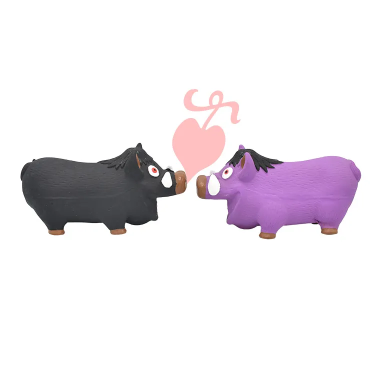 환기 비명 돼지 대형 개 교육용 라텍스 애완 동물 장난감